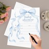 Gsauto Baby Shower Invitations for Boy, Bowknot Invitation Cards for