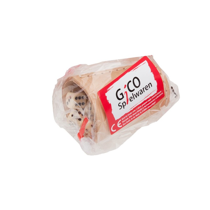 GICO 5902 Quality Dice Cup (Real Leather) Standard 9 cm