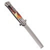 Hairdressing Spring Comb Stainless Steel Folding Portable Switchblade Comb for