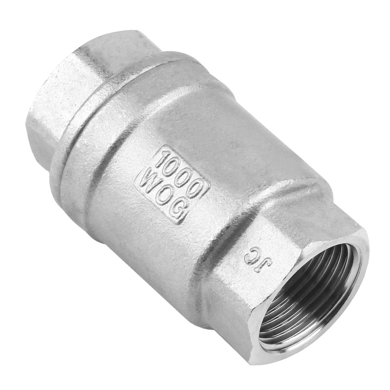 DERPIPE 3/4 Inch Vertical Check Valve SUS304 Spring Loaded Check