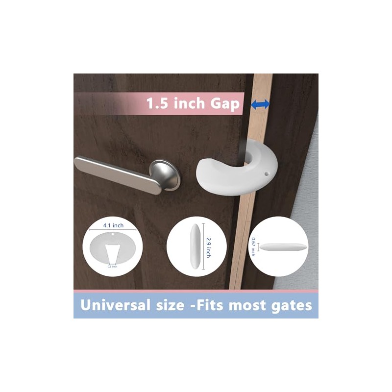 Neobay Protector de Puerta contra Pellizcos y Tope para Puertas,