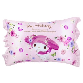MORIPiLO 405846 My Melody Pillow Cover, Frill Pink, 16.9 x 24.8 inches (43 x 63 cm), Washable, Friction Reducing, Shea Butter Blend, Silky Touch, Pillow Case, Sanrio Characters, Moristita