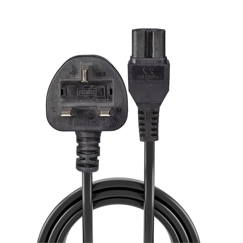 LINDY 30458 2 m Mains UK 3 Pin Plug to