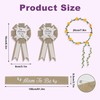 Flower Crown Mom to be Sash Baby Shower Set, Boho