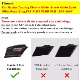 Unbranded Stretched Side Covers For Harley Road King Custom FLHRS FLHRC EFI FLHRI 1997-07