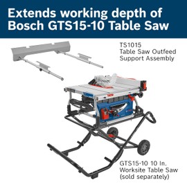BOSCH TS1015 Table Saw Outfeed Support Assembly