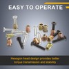 sourcing map 30Sets M6 x 25mm Furniture Screw Threaded Inserts