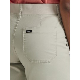Lee Womens Ultra Lux Comfort with Flex-to-go Utility Pants, Salina Stone, 12 US