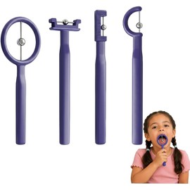 4PCS Herramienta de Entrenamiento de Músculos Orales Herramienta de Ejercicio con Punta de Lengua, Entrenador de Músculos Bucales, Desarrollan Habilidades Lingüística