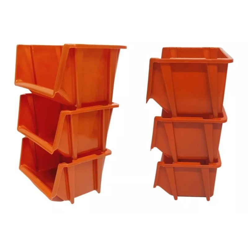 Macoll Gavetas Apilables Grandes Plástico (25x22x14 Cm) (42pzas)