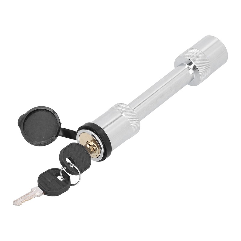 Barbell-Style Hitch Pin Anti-Theft Tow Receiver Locking Coupler with 2