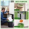 10-13 Gallon Compostable Trash Bags with Drawstring, Heavy Duty Extra