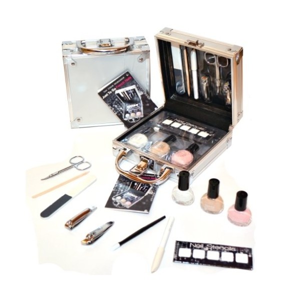 Super Professional Quality Manicure French Manicure Set in Aluminium Case Set of 12 (485)