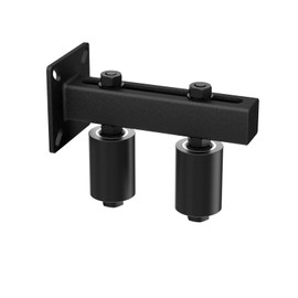 TOIMIOTOIM Adjustable Slide Gate Guide Roller,Heavy Duty 3" Thickening Sliding Gate Support Assembly, Iron Gate Guide Wheel Pulley, Adjustable Up to 4" for Sliding Rolling Gates