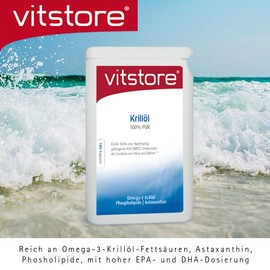 Krill Oil 500 mg 180 Capsules | Premium Superba Quality Krill Oil 100% Pure | High Dose Antarctic Krill Oil with MSC Certificate | Omega 3 Fatty Acids, Astaxanthin, Phospholipids | Rich in EPA and DHA