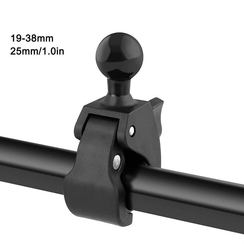 Motorcycle Handlebar Mount 25mm Ball Head 360 Degree Rotation Nylon