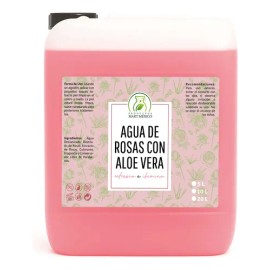 Agua De Rosas Con Áloe Vera Tónico Facial Hidrata 5 Litros