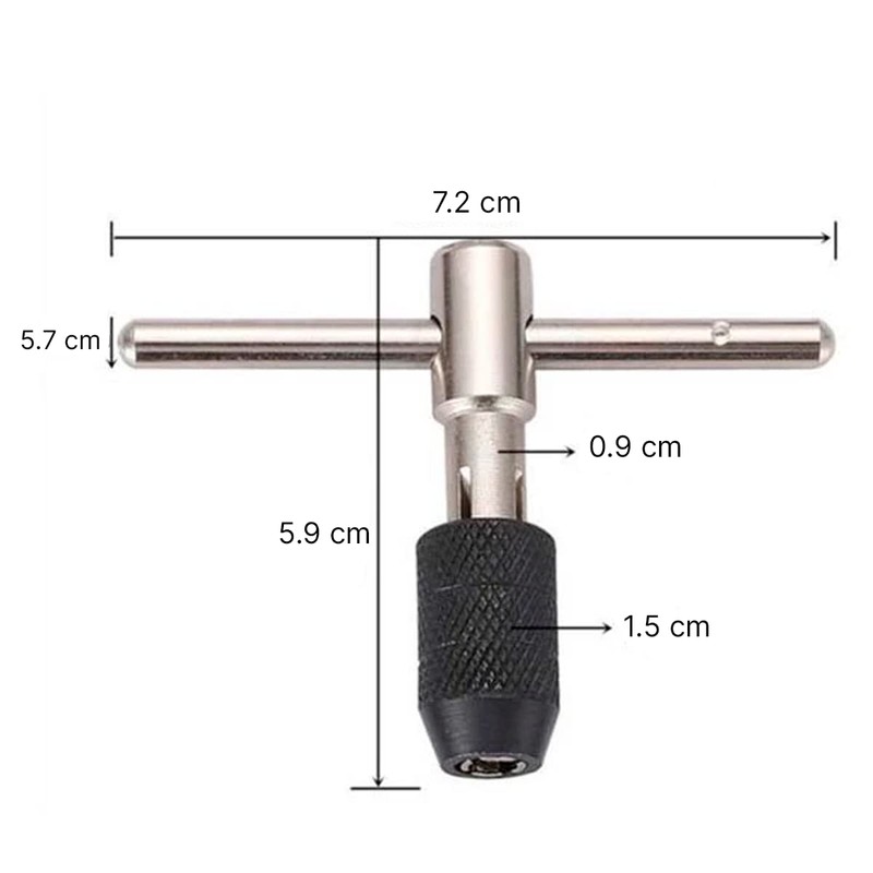 Kit Broca Machuelo Estandar Roscador 1/4-1/2 Pulgada 6 Pzs