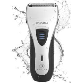 YASUN Foil Shaver - Electric Razor, Wet/Dry IPX7 Waterproof, Pop-up Beard Trimmer, Cordless Rechargeable Mens Razor - YS5800 Silver & Black
