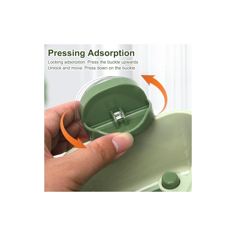 FARYODI Snap-Button Sink Strainer, Suction Cup, Corner Shelf Strainer with