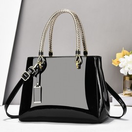 Women's casual look shoulder bag cross bag tote bag shopper bag Fashion bag blue/29*13*21CM 2ea