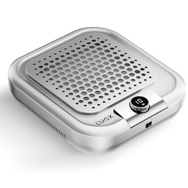 L'UGX Rechargeable Nail Dust Collector for Acrylic Nails, 10-Gear Professional Nail Vacuum Duster Extractor Cleaner With 2 Reusable Filters for Salon Use,Powerful