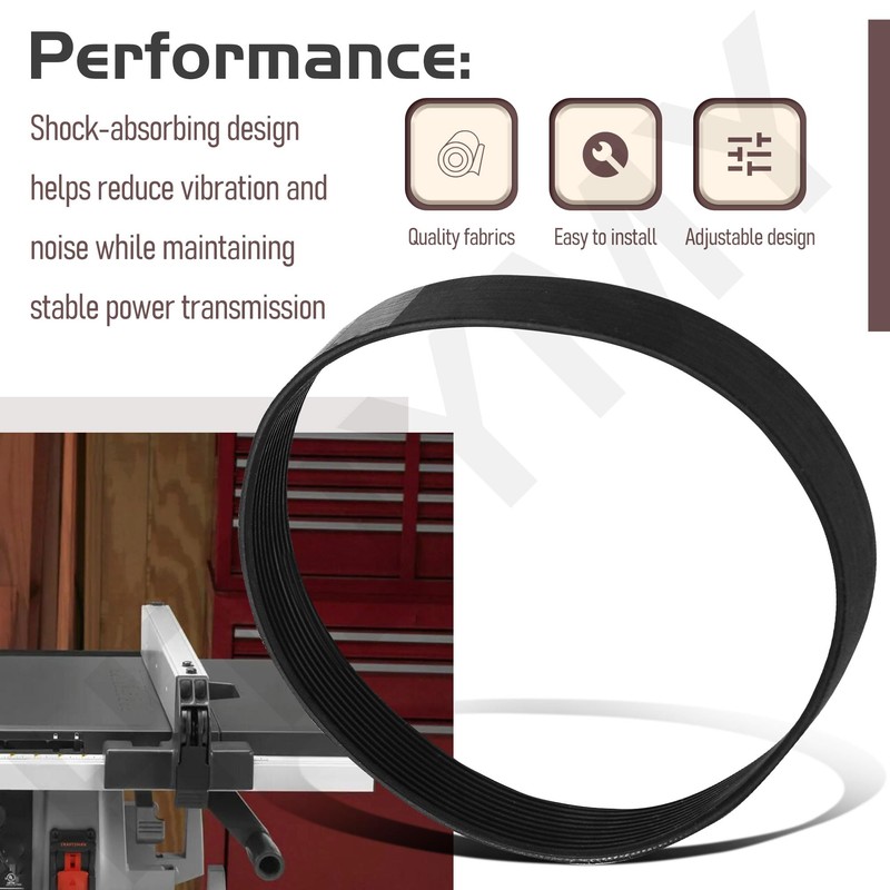 5140085-55 Replacement Belt/Drive Belt Compatible with Porter Cable Table Saw