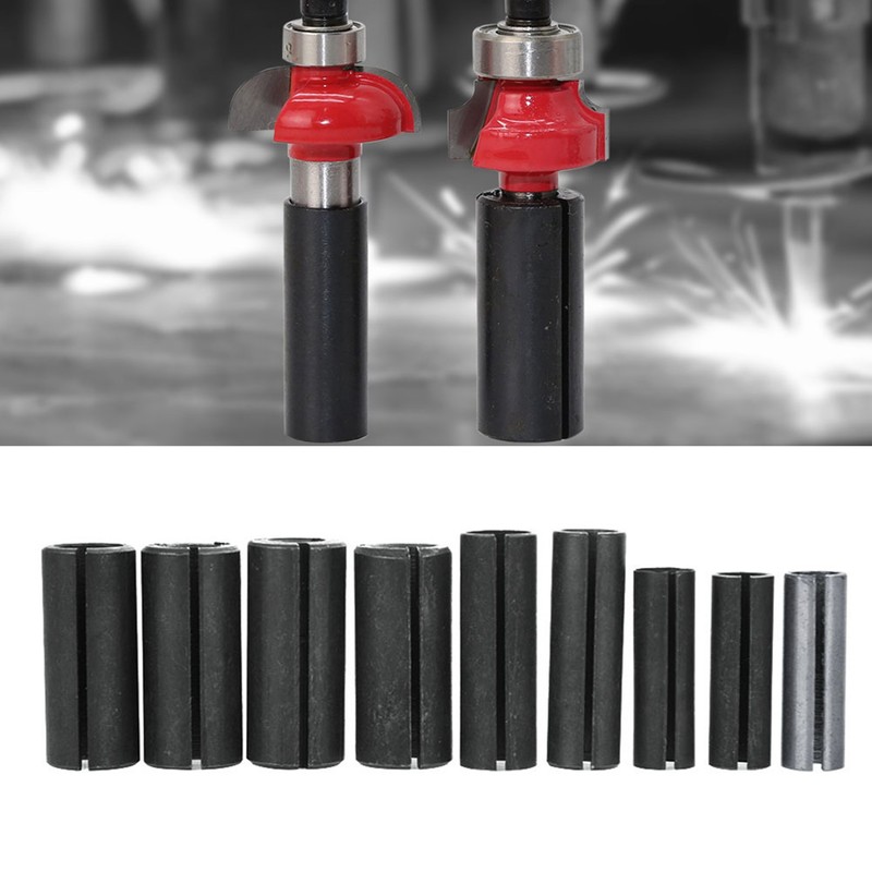 Woodworking Router Bit Chuck Collet Adapter Split Bushing Milling Cutter