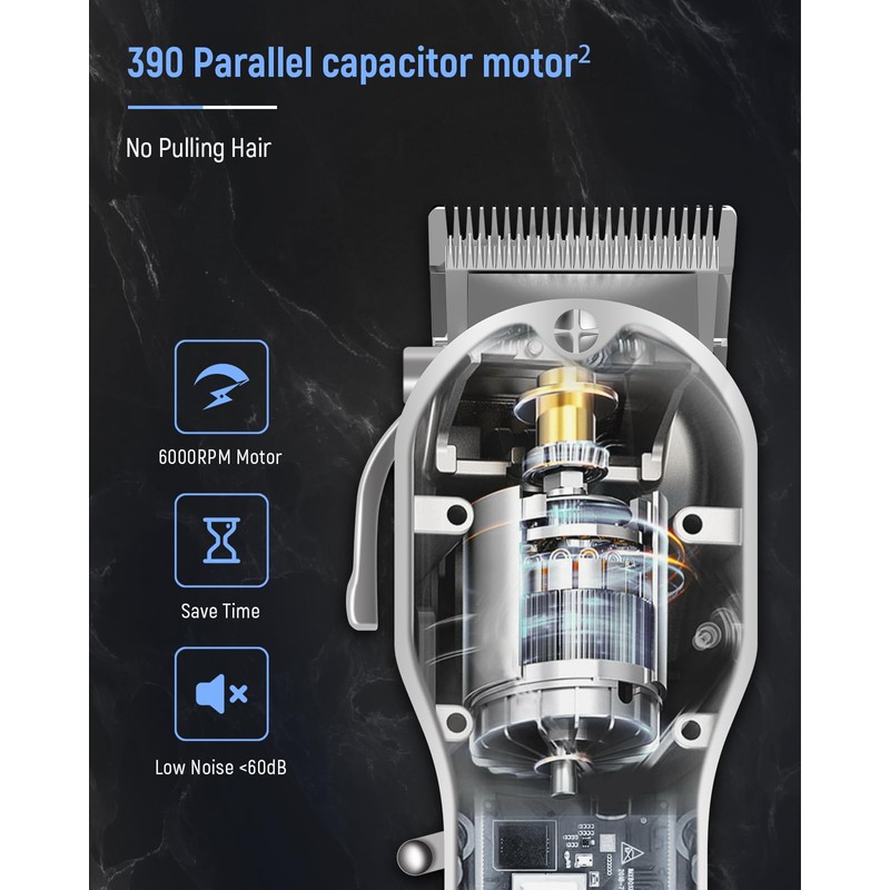 SUPRENT Hair Clippers for Men,Hair Trimmer Cordless Rechargeable Hair Cutting
