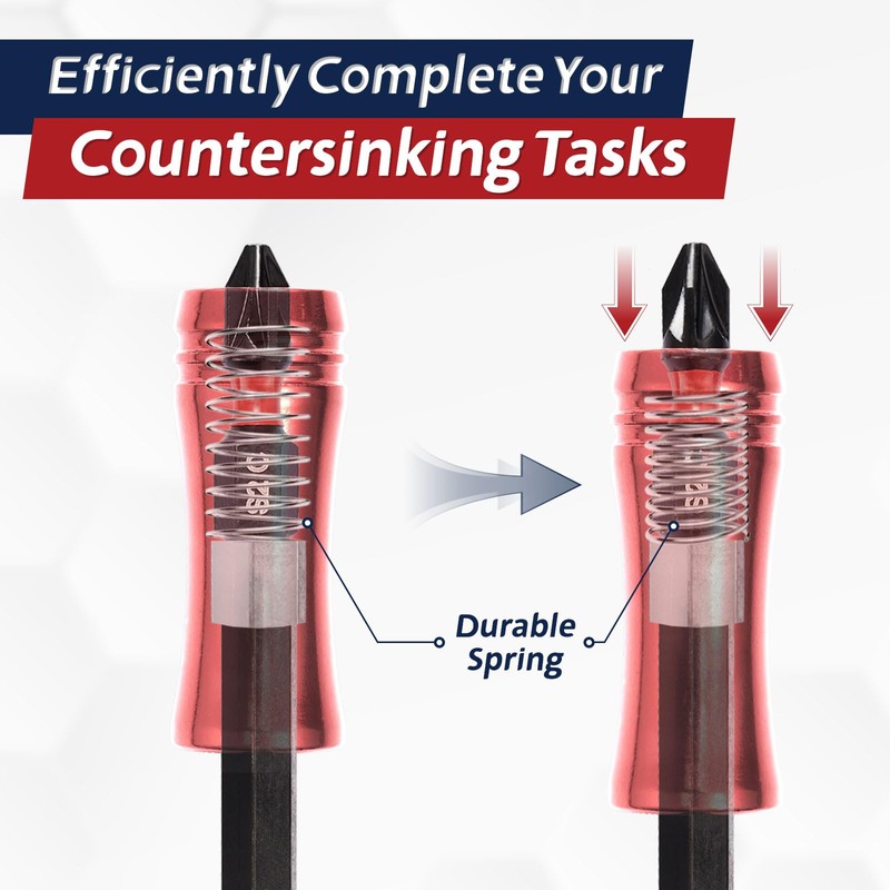 ColumPRO Double Strong Magnetic Bit Holder Set for Countersinking |