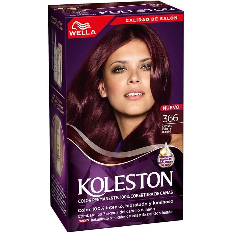 Koleston Tinte Permanente 366 Castaño Violeta Oscuro, 70 ml -