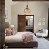 HMVPL Farmhouse Chandelier for Dining Room, 3-Light Boho Rattan Chandelier