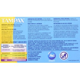 Tampax Tampons Regular 10 Each (Pack of 10)