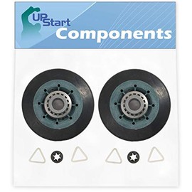 2-Pack W10314173 Dryer Drum Roller Replacement for Whirlpool WED8000DW4 Dryer - Compatible with WPW10314173 Roller Drum Support Kit