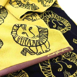 Marushin Lisa Larson Bath Towel, Approx. 23.6 x 47.2 inches (60 x 120 cm), Lion Yellow 8805001700