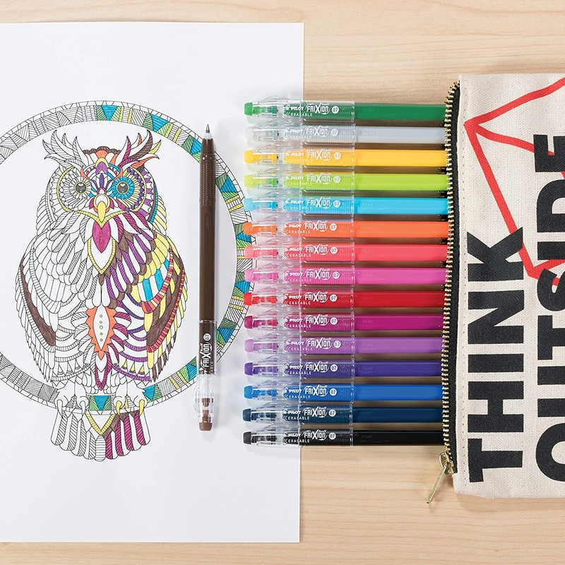 Pilot FriXion ColorSticks Erasable Gel Ink Pen, Fine Point 0.7