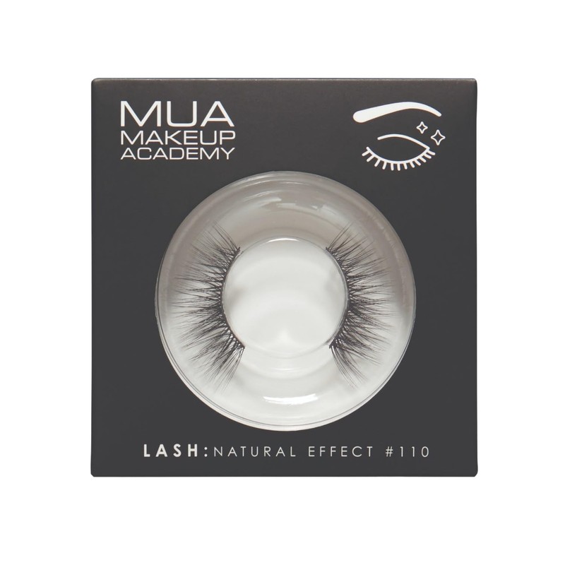 MUA Lashes, Natural Effect False Eyelashes #110, Pack of 1