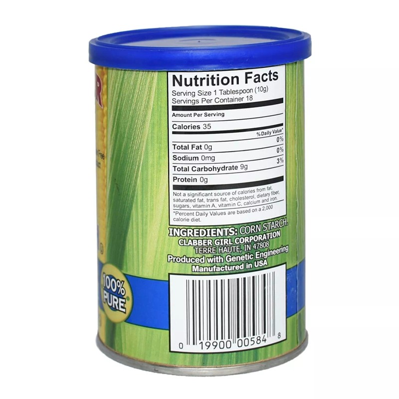 Unbranded Clabber Girl Corn Starch 6.5 Ounce Compare to Argo