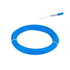 POBADY 16.4ft/5m RG405 Semi-Flexible RF Coaxial Cable RG405 .086'' Cable with Blue Jacket