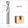 SpeTool 1/2 Inch Shank Spiral Router Bit, Up Cut CNC