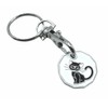 JAM2DAY Trolley Token Keyring - £1 Coin (Black Cat)