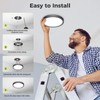 hepside LED Ceiling Light,3000K/4000K/6500K 3 Color Temperature, Waterproof IP54 LED
