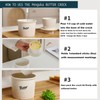 Pexguka Butter Crock with Water Line | Ceramic Butter Keeper