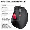 ELECOM Ergonomic Wired Trackball Mouse with Optical Precision for Superior