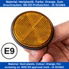 4 Pack Orange Round Reflectors with Black Trim Diameter 59mm