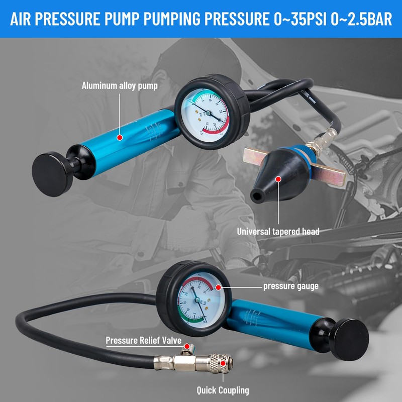 Universal Radiator Pressure Tester Coolant Pressure Tester Car Coolant Vacuum