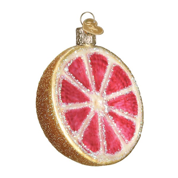 Old World Christmas Glass Blown Ornament Grapefruit (28117)
