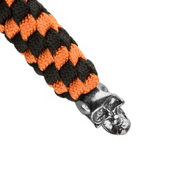 M-Tac Skull Knife Lanyards with Beads - Paracord Lanyard - Tactical Lanyard for Knife – Helix (Orange)