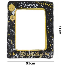 Inflatable Selfie Frame with Lucky Function, Selfie Photo Booth Props, Portable Picture Selfie Frame, Fun Photo Booth Prop, Ideal for Parties Weddings Birthdays (71x58 CM)