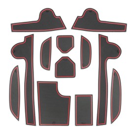 SXCY for 2025 2026 Kia K5 Cup Holder Inserts Liner 2025 2026+ K5 Door Slot Mats for 2025 2026 Kia K5 Accessories Cupholder Console Inserts Liner Non-Slip Waterproof Mats (2025+ K5 red)